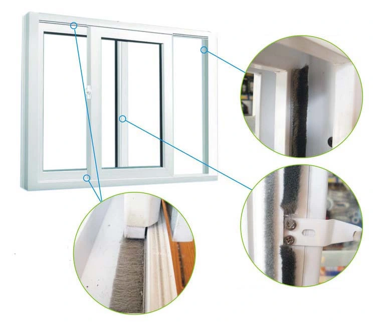 Various Types Aluminum Sliding Window Weather Strip Wool Pile Seal Strip for Glass Door